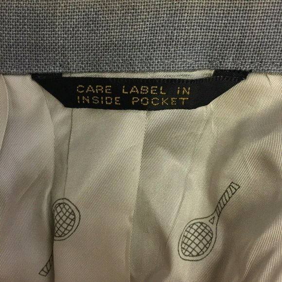 London Fog Suit Jacket Blazer Sports Coat Mens 40R Gray 5 Pocket - Picture 3 of 12